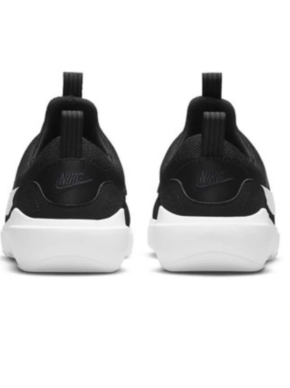 Nike Womens AD Comfort Slip-On Black & White Sneakers